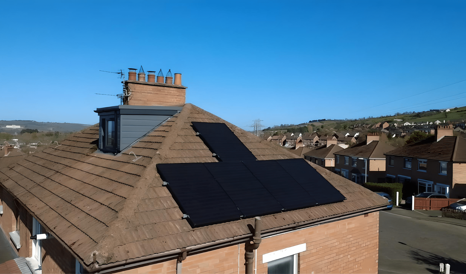 Solar PV system fitted on home In Belfast Northern Ireland