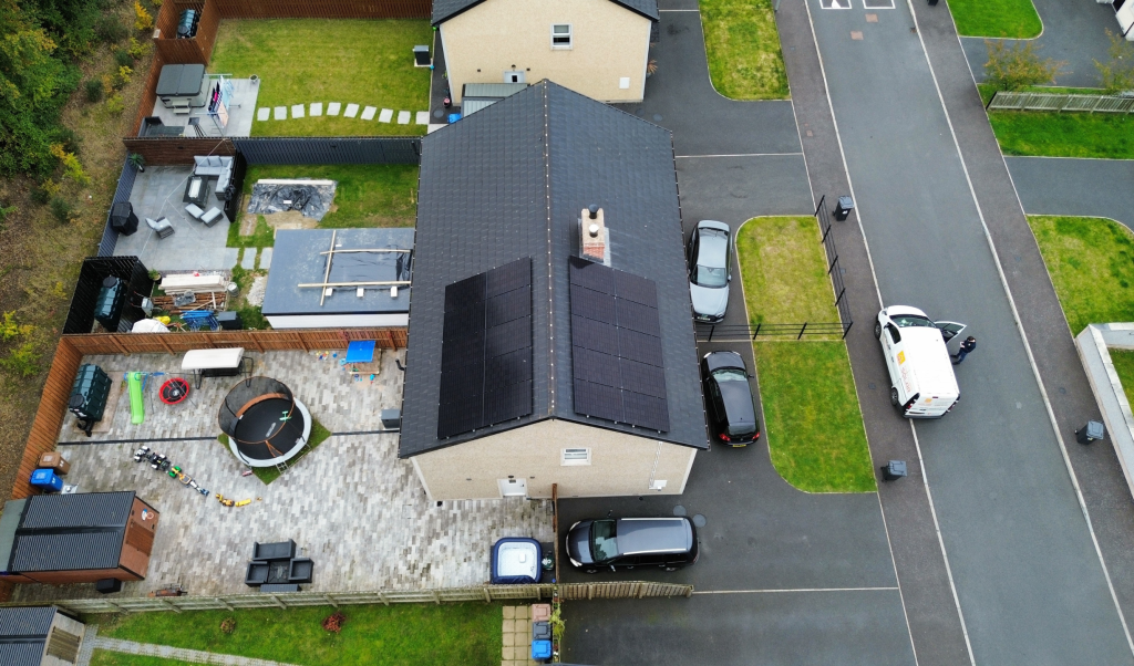 Solar Panels fitted on residential home in Dungannon, Northern Ireland