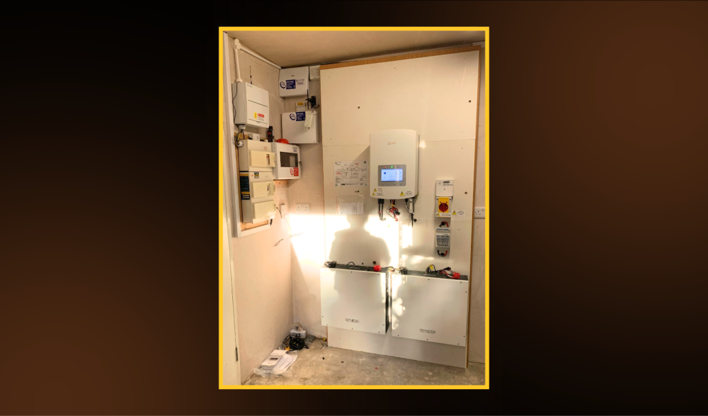 Residential Solar PV Solis Inverter and Dyness Battery System Installed by First Class Solar in Antrim, Northern Ireland.