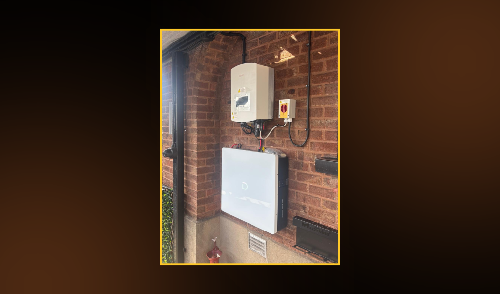 G98 compliant residential 3.6kW Solis Hybrid solar PV inverter and 10kWh battery, installed by First Class Solar in Newtownabbey.