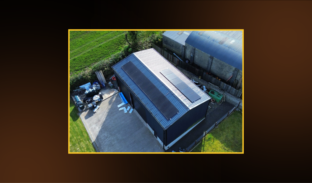 Solar panels installed by First Class Solar in Northern Ireland.