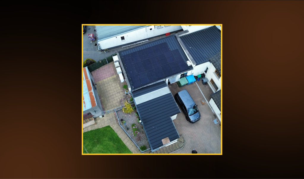 Solar panels installed on a commercial butchers in Castlecaulfield, Northern Ireland, by First Class Solar.