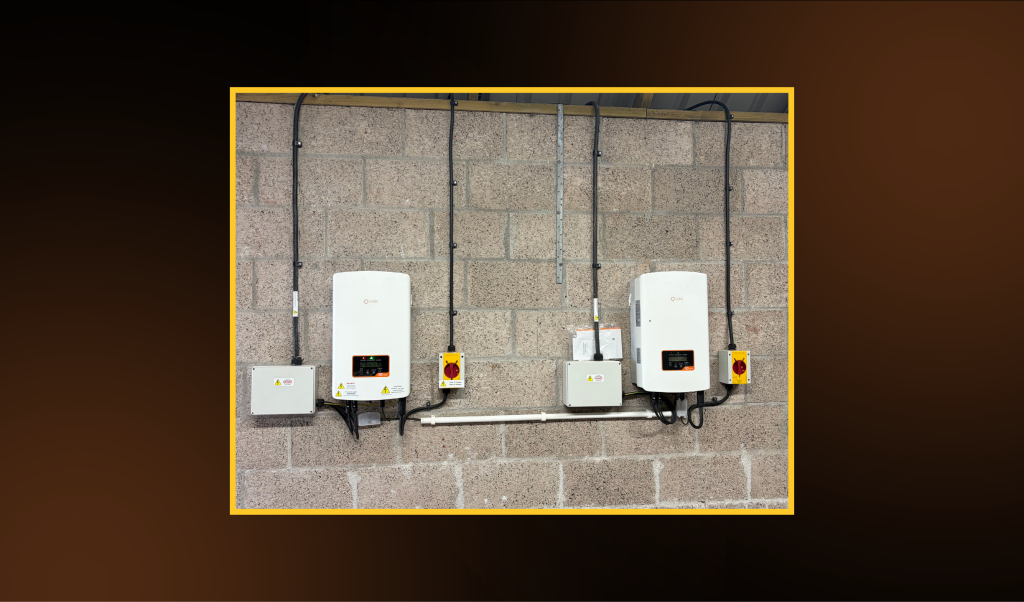 Two 6kW Solis Inverters fitted by First Class Solar in Augher under G99/NI regulations, with export limited to 3.6kW.
